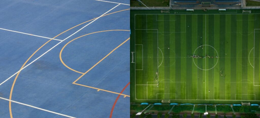 Futsal Court vs Football Turf