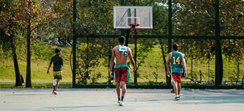 outdoor basketball court flooring