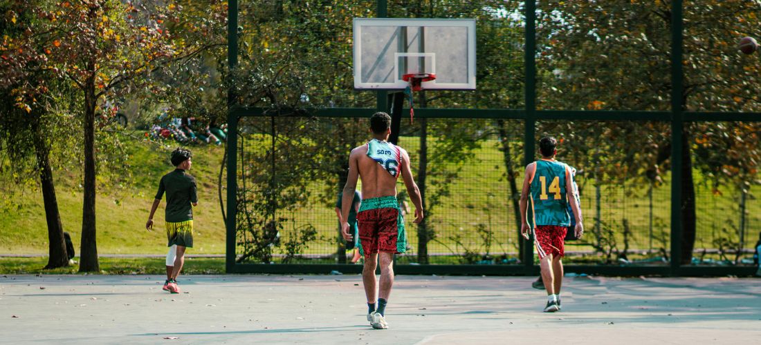 outdoor basketball court flooring