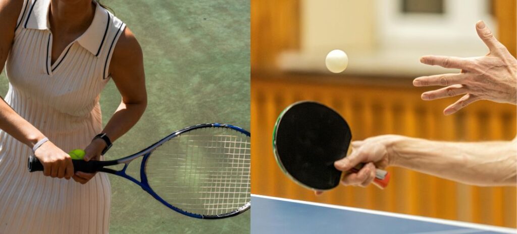 table tennis vs tennis