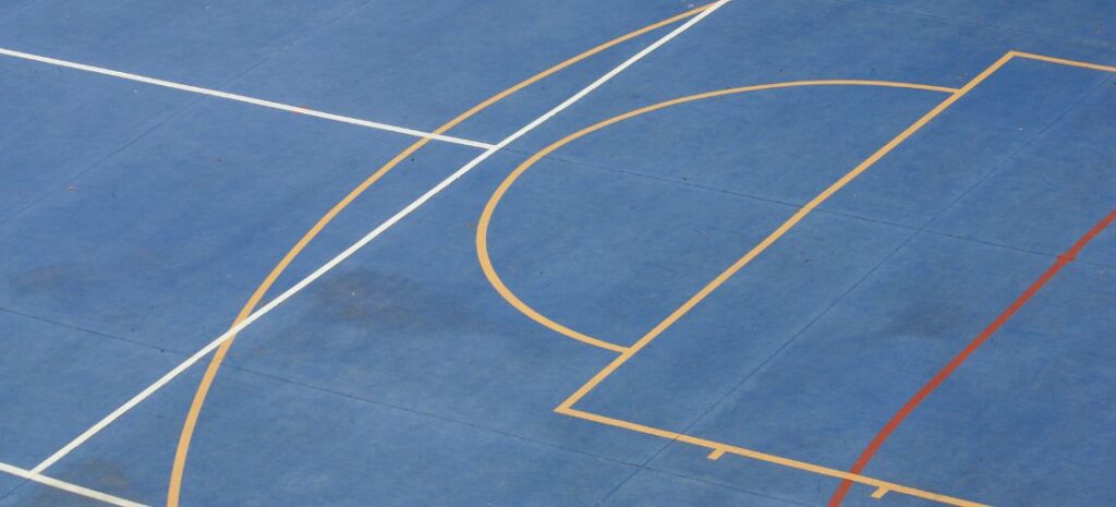 basketball court in feet
