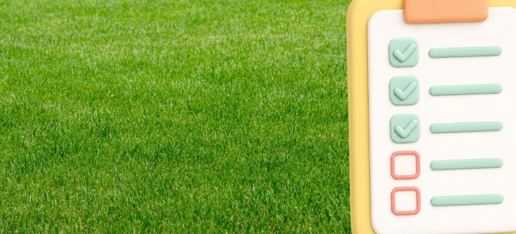artificial turf maintenance checklist