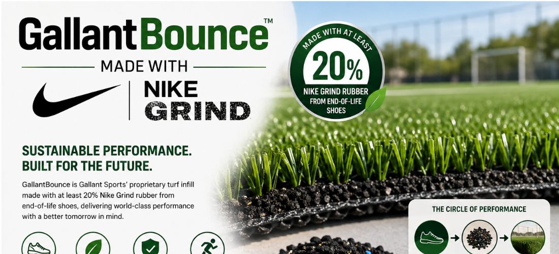 GallantBounce made with Nike Grind rubber