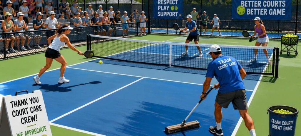 pickleball court maintain