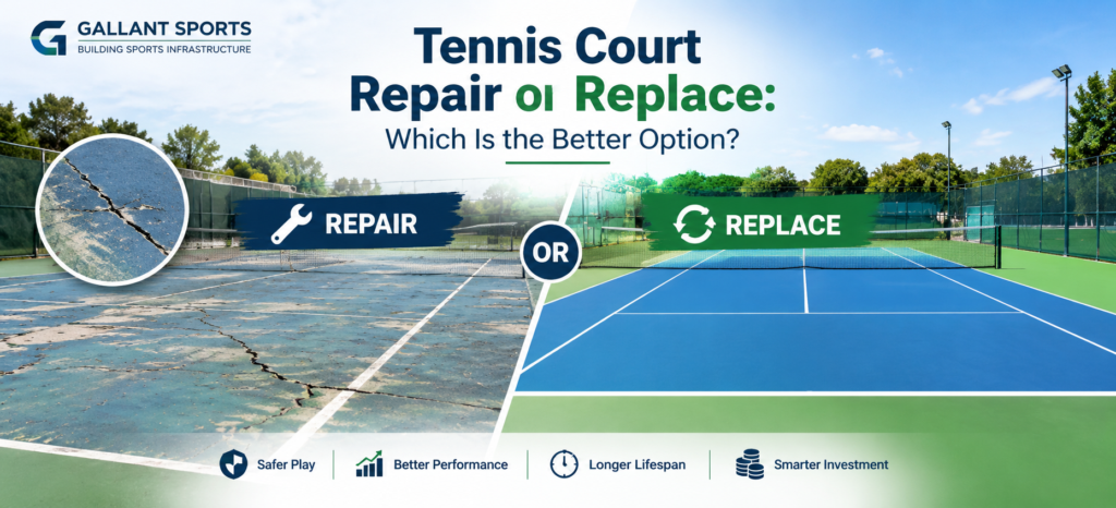 Tennis Court Repair or Replace